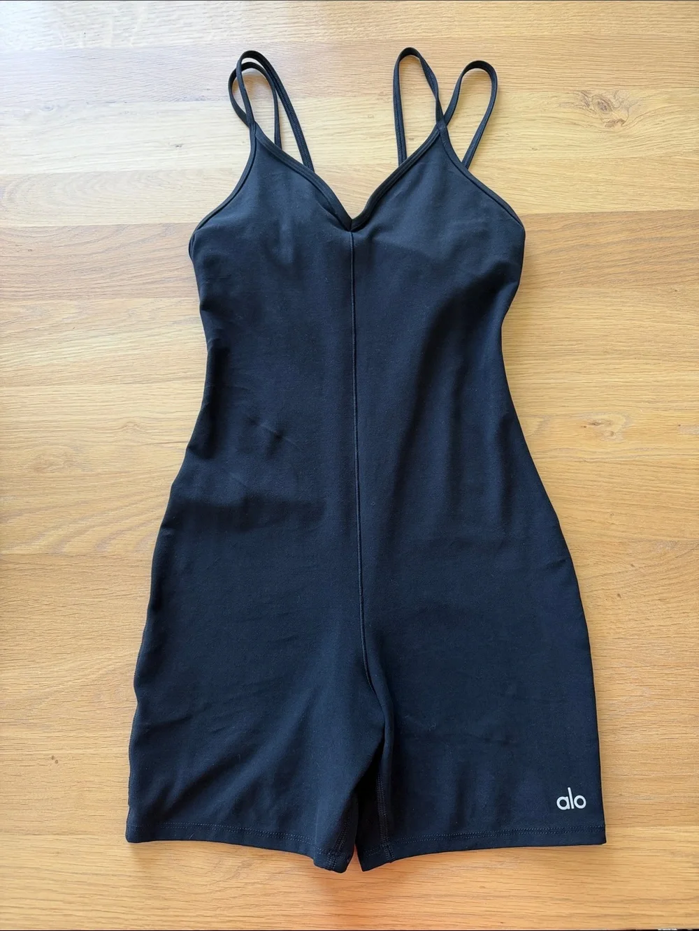 Alo Women’s Black Strappy Romper XS